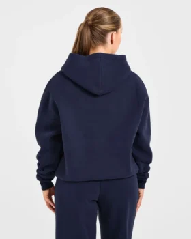 Retro geborduurde oversized hoodie