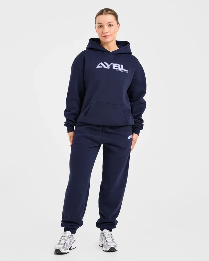 Retro geborduurde oversized Joggingbroeken