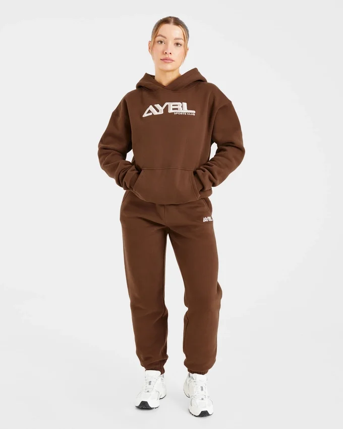 Retro geborduurde oversized hoodie
