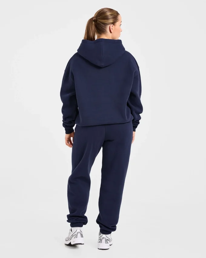 Retro geborduurde oversized Joggingbroeken