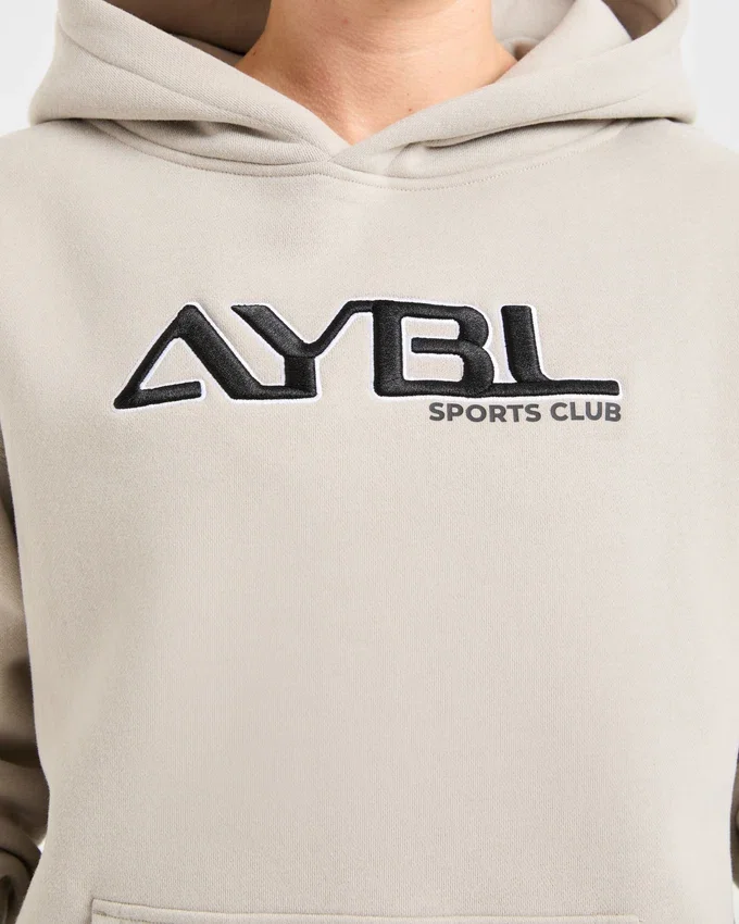 Retro geborduurde oversized hoodie