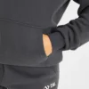 Retro geborduurde oversized hoodie