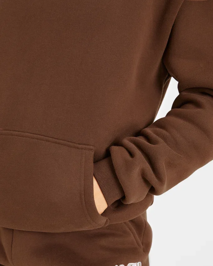Retro geborduurde oversized hoodie