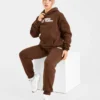 Retro geborduurde oversized hoodie