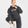 Retro geborduurde oversized hoodie