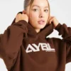 Retro geborduurde oversized hoodie
