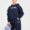 Retro geborduurde oversized hoodie