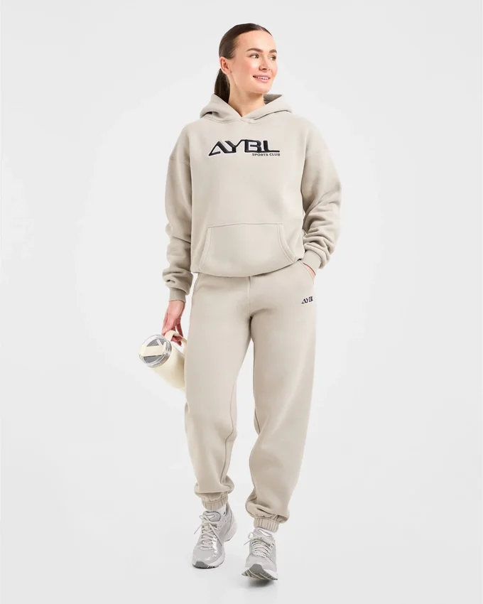 Retro geborduurde oversized hoodie