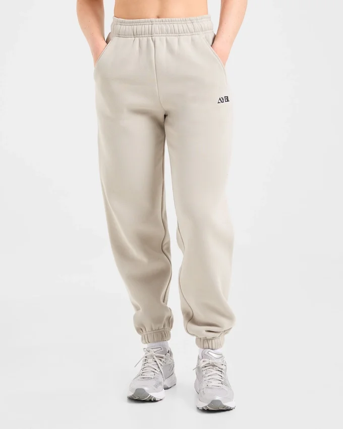 Retro geborduurde oversized Joggingbroeken