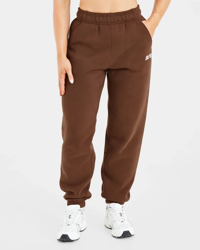 Retro geborduurde oversized Joggingbroeken