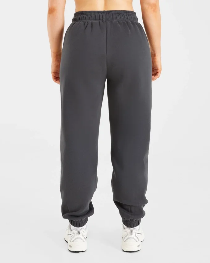 Retro geborduurde oversized Joggingbroeken
