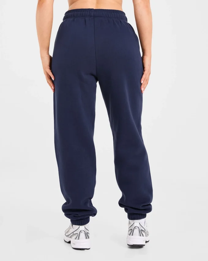 Retro geborduurde oversized Joggingbroeken