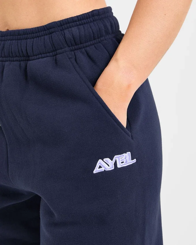 Retro geborduurde oversized Joggingbroeken