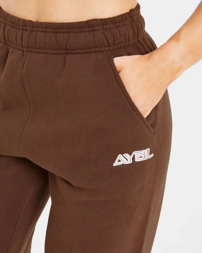 Retro geborduurde oversized Joggingbroeken