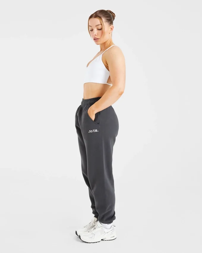 Retro geborduurde oversized Joggingbroeken