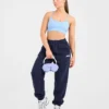 Retro geborduurde oversized Joggingbroeken