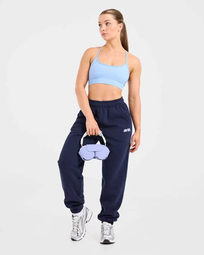 Retro geborduurde oversized Joggingbroeken