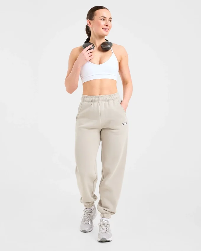 Retro geborduurde oversized Joggingbroeken