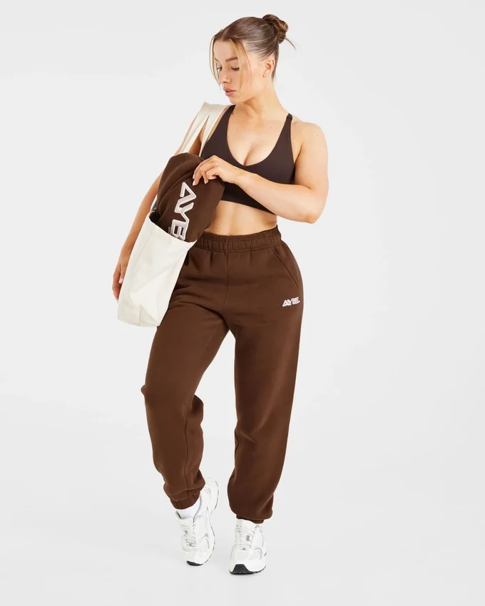 Retro geborduurde oversized Joggingbroeken