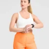Run gerimpelde korte broeken