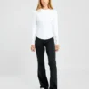 Sculpt-top met lange mouwen