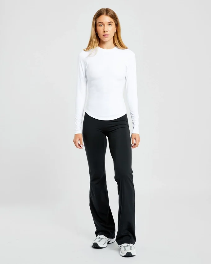 Sculpt-top met lange mouwen