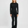 Sculpt-top met lange mouwen
