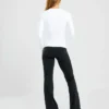 Sculpt-top met lange mouwen