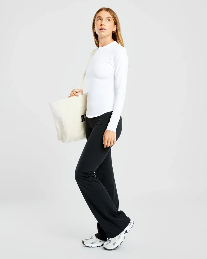 Sculpt-top met lange mouwen