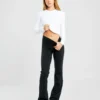 Sculpt-top met lange mouwen