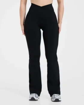 Sculpt Wrap-leggings met uitlopende pijpen