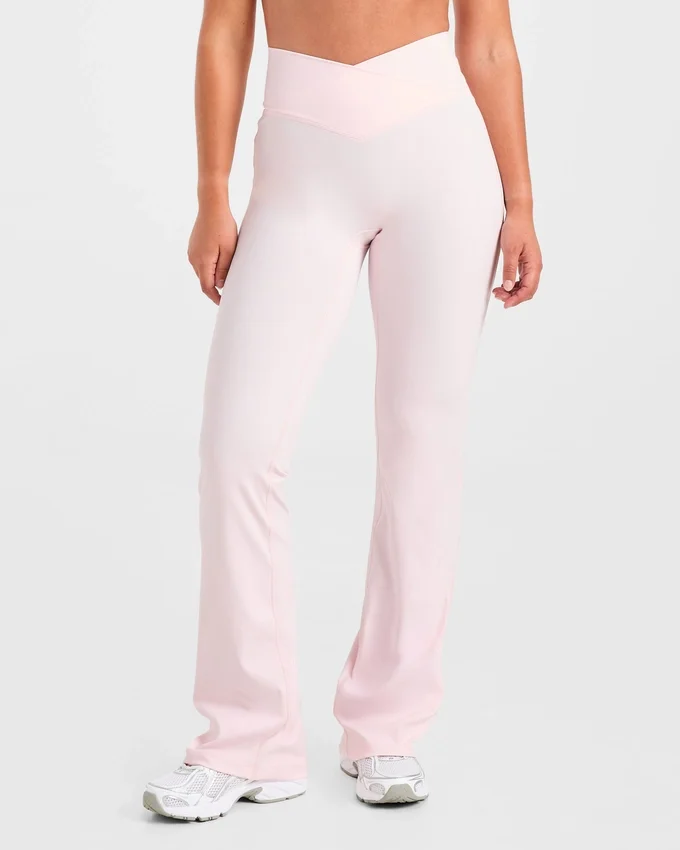 Sculpt Wrap-leggings met uitlopende pijpen