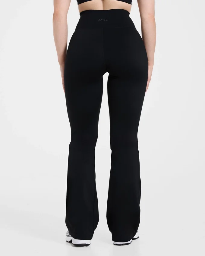 Sculpt Wrap-leggings met uitlopende pijpen