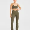 Sculpt Wrap-leggings met uitlopende pijpen