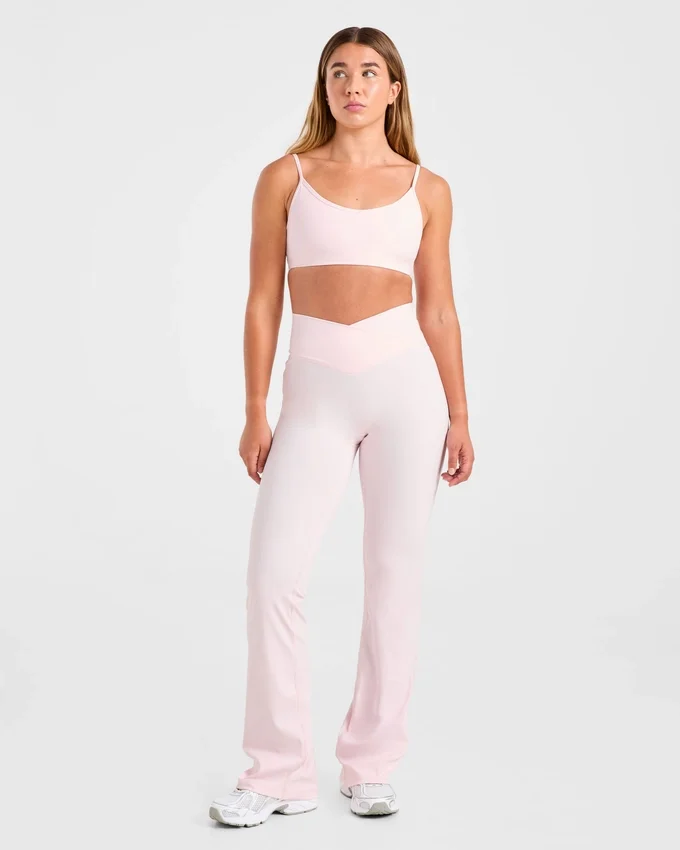 Sculpt Wrap-leggings met uitlopende pijpen