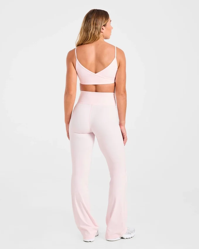 Sculpt Wrap-leggings met uitlopende pijpen