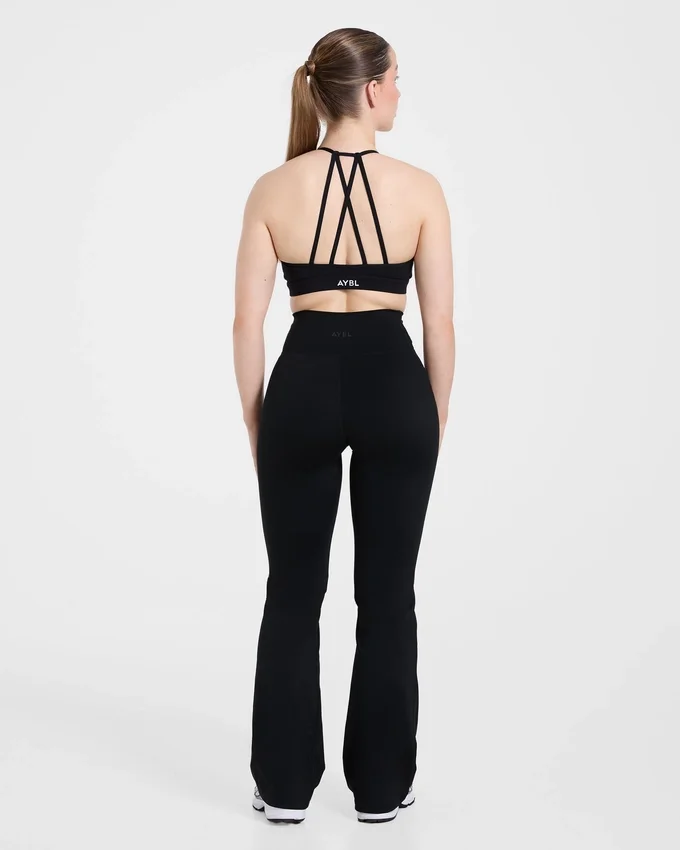 Sculpt Wrap-leggings met uitlopende pijpen