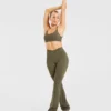 Sculpt Wrap-leggings met uitlopende pijpen