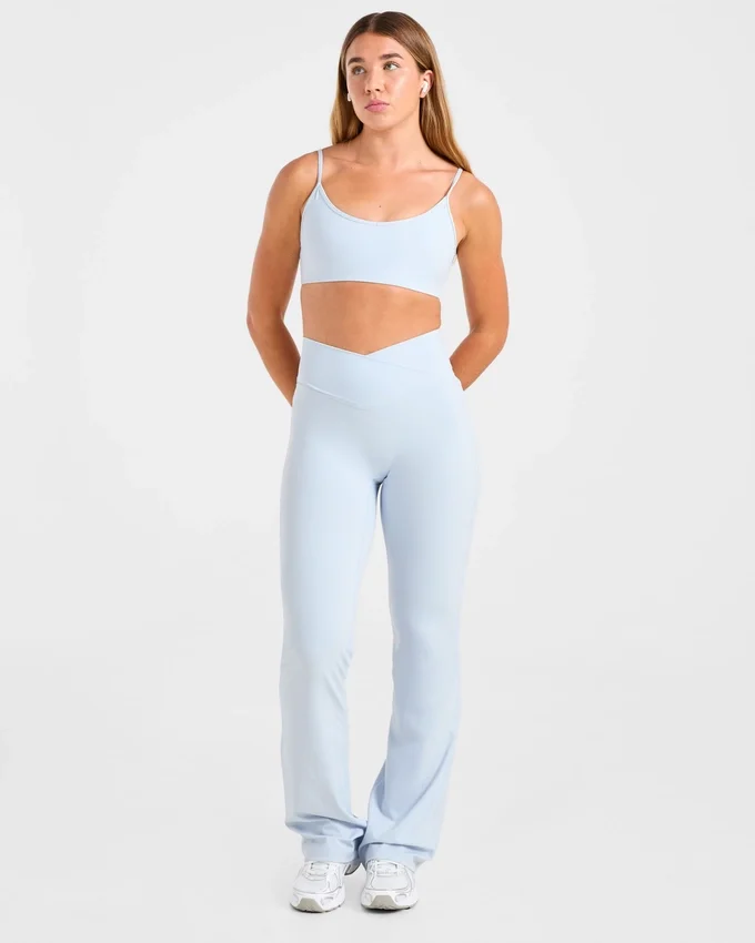 Sculpt Wrap-leggings met uitlopende pijpen