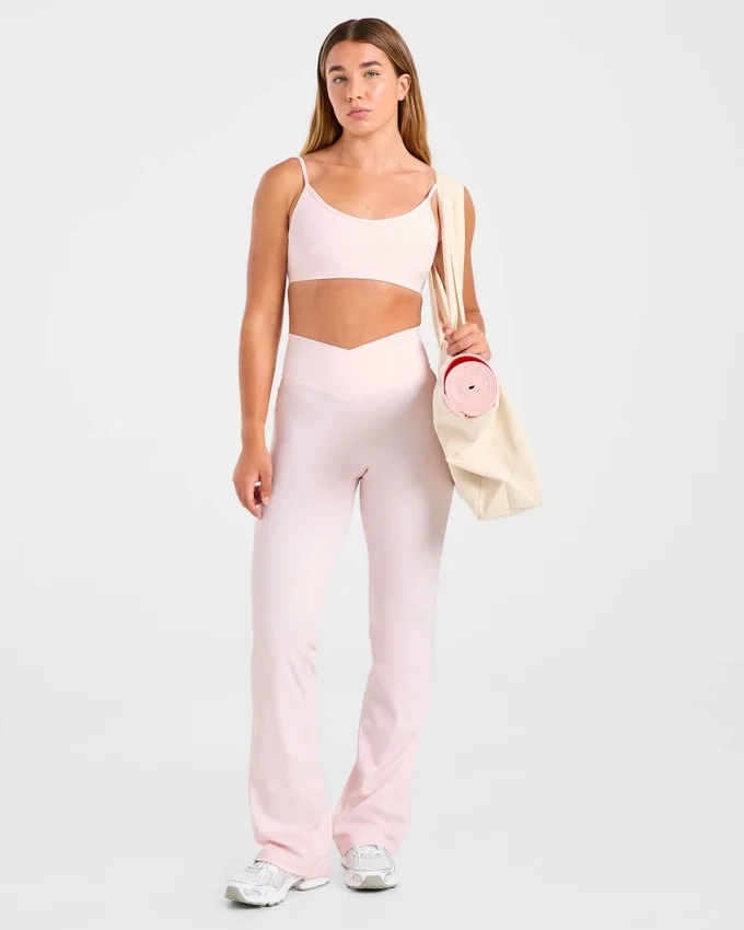 Sculpt Wrap-leggings met uitlopende pijpen