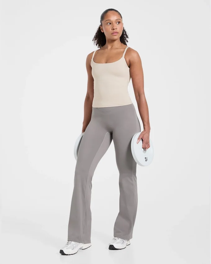 Sculpt Wrap-leggings met uitlopende pijpen