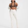 Sculpt Wrap-leggings met uitlopende pijpen