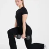 Sculpt Wrap-leggings met uitlopende pijpen