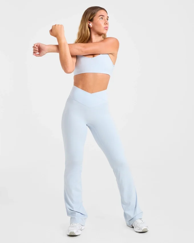 Sculpt Wrap-leggings met uitlopende pijpen