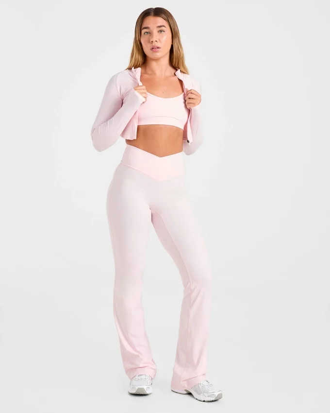 Sculpt Wrap-leggings met uitlopende pijpen