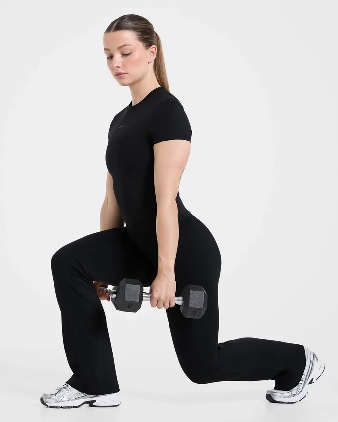Sculpt Wrap-leggings met uitlopende pijpen