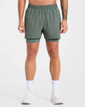 Signature 2-in-1-korte broek