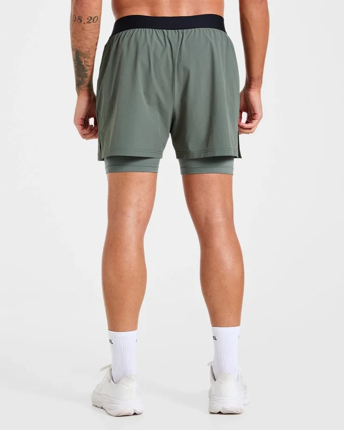 Signature 2-in-1-korte broek