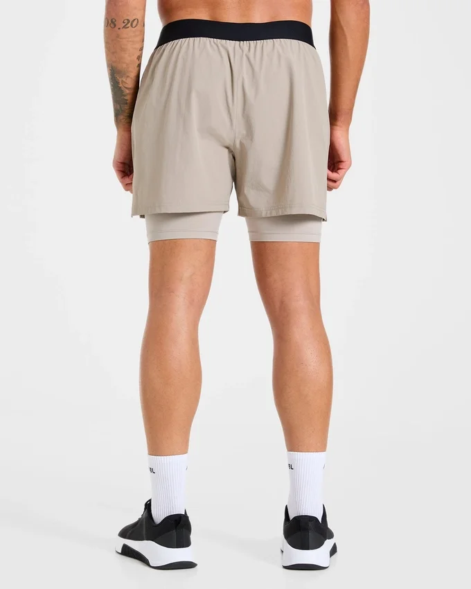 Signature 2-in-1-korte broek