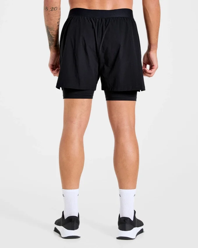 Signature 2-in-1-korte broek
